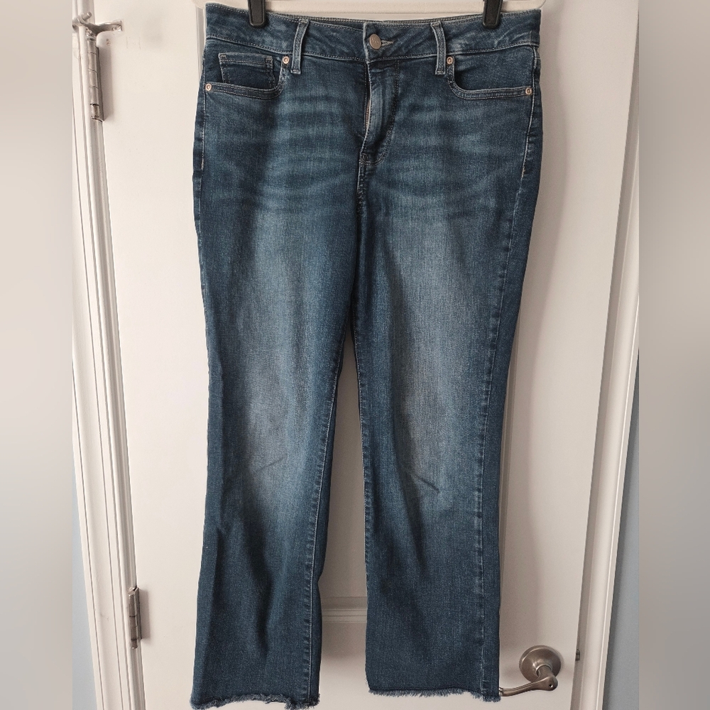 NYDJ Fringe Ankle Jeans